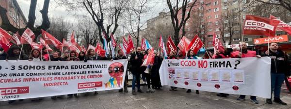 CCOO rechaza la firma del Convenio Colectivo ante la falta de compromiso con la dignificación laboral de las trabajadoras de la primera etapa de Infantil