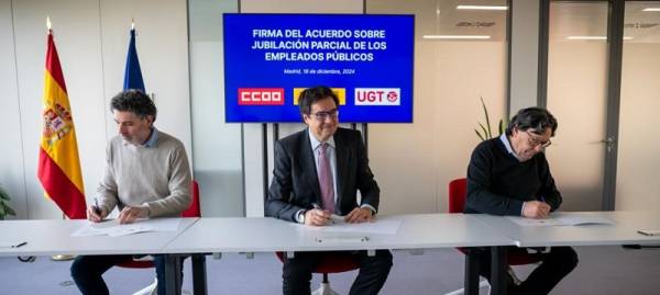 CCOO y UGT logran recuperar la jubilación parcial para el funcionariado y el personal estatutario